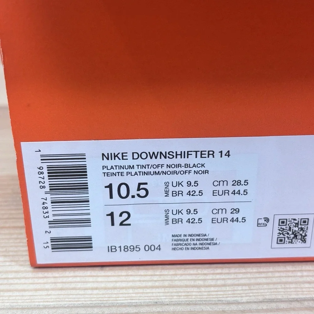 Nike Downshifter 14 Platinum Tint IB1895-004 Men's Size 10.5 Running Sneakers